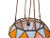 Vintage Early 20th Century Stained-Glass Hanging Light For Sale - Image 4 of 6