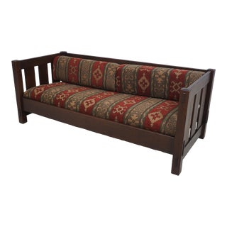 Stickley Mission Style Eastwood Oak Settee Sofa For Sale