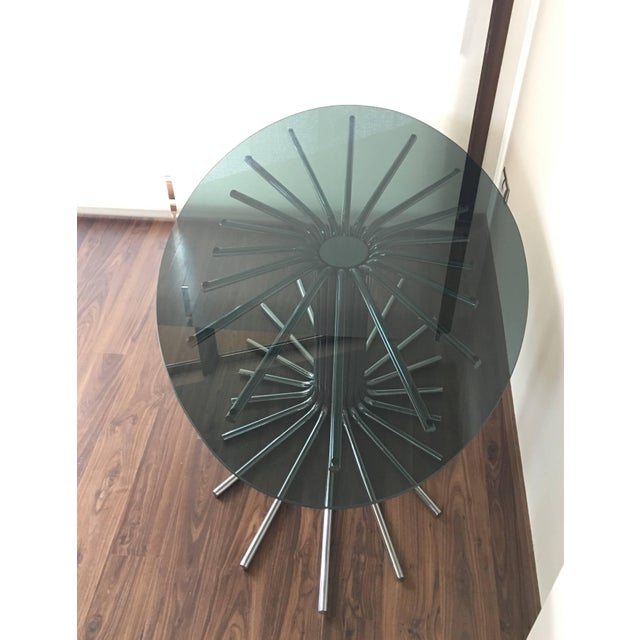 1950s Italian Fume' Glass Top Dining Table in the Manner Gastone Rinaldi For Sale - Image 10 of 18