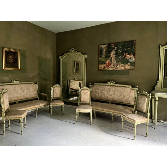 Venetian Living Room Set, Early 1900s, Set of 9 For Sale - Image 6 of 17