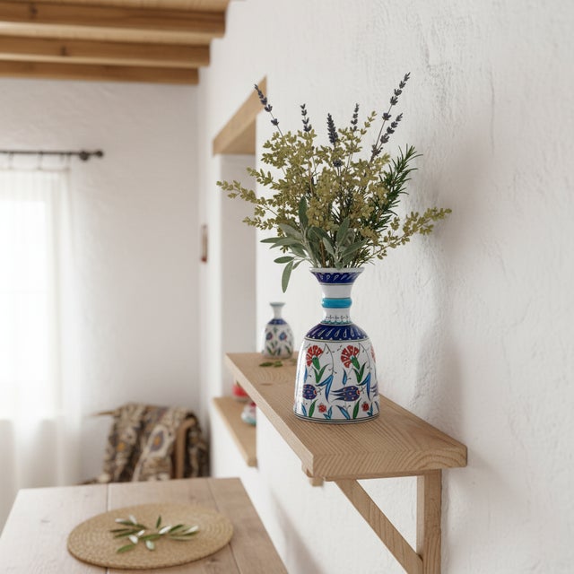 The Red Jewel This Handmade Ceramic Vase puts a bold twist on the traditional “Bell” (Çan) form. Standing at 20 cm, it...