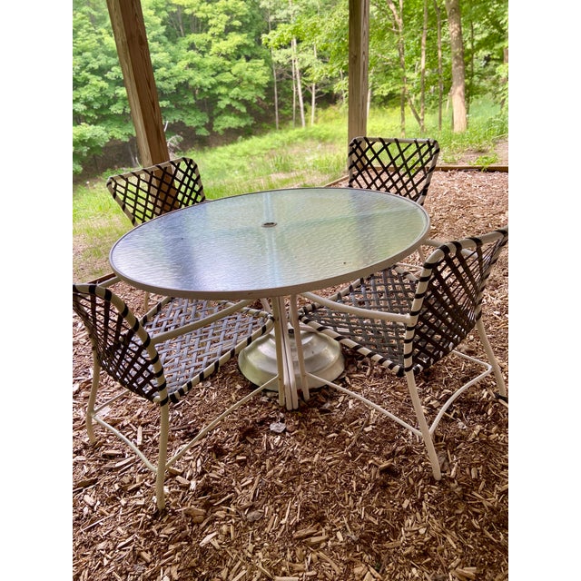 Mid 20th Century Brown Jordan Tamiami Patio Set - Rare Retro Color For Sale - Image 5 of 6
