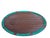 Vintage Federal Style Mahogany Serving Tray With Floral Inlay Medallion & Glass Insert For Sale In Greensboro - Image 6 of 6
