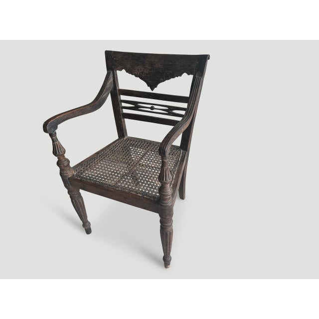 Wood Rare Antique Raffles Arm Chair For Sale - Image 7 of 18