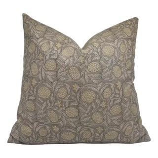 Fabdivine Handcrafted Block Print Cushion Cover 12x20 Inch Thick Linen-Merakhi For Sale