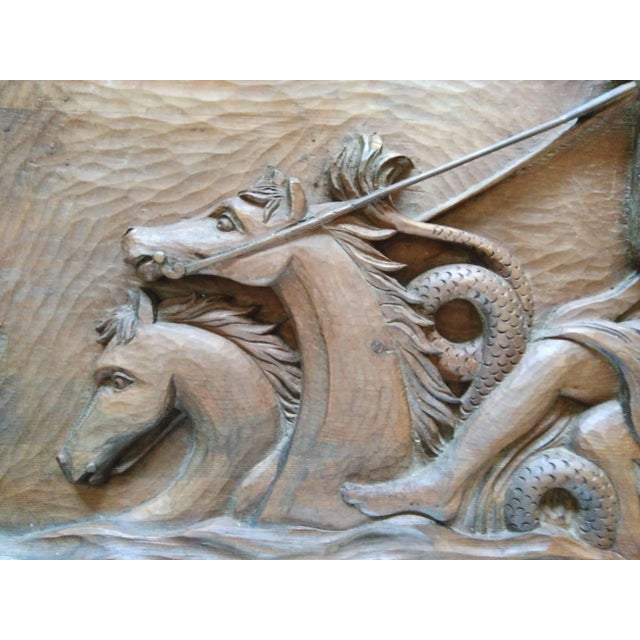 Representing Greek mythology scene with Neptune