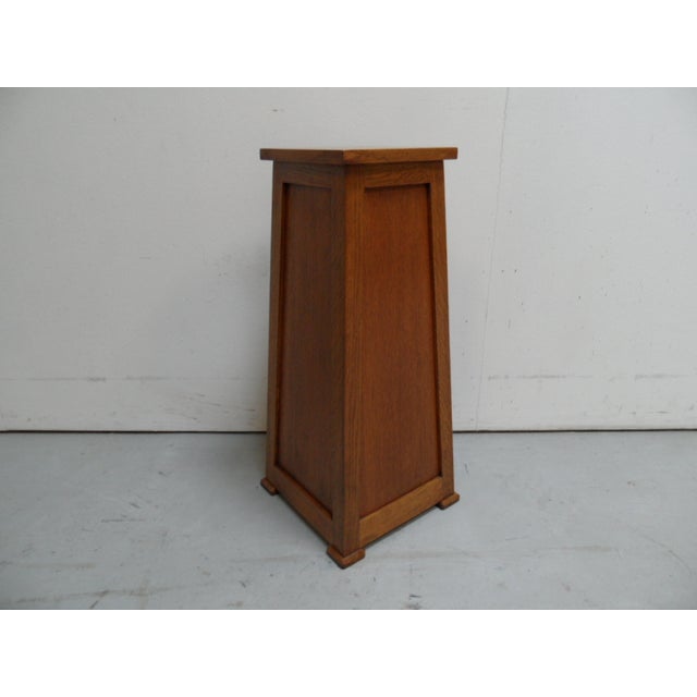 Vintage Oak Base Console, 1950s For Sale - Image 6 of 9
