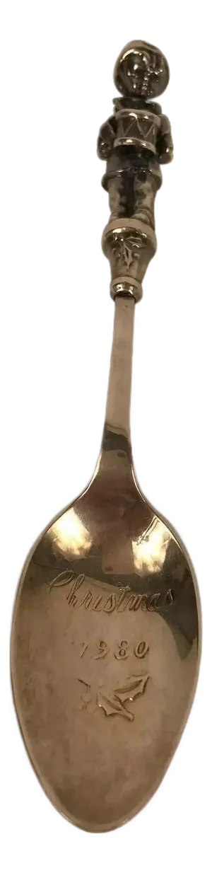 Vintage 1980 Reed & Barton Christmas Silverplate Collector Spoon