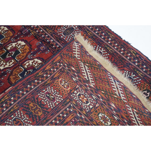 Vintage Turkmen Rug 3'8'' X 5'9'' For Sale - Image 11 of 11