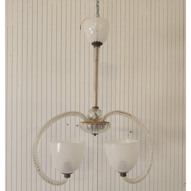 1960s Barovier Chandelier by Ercole Barovier, 1969 For Sale - Image 5 of 5
