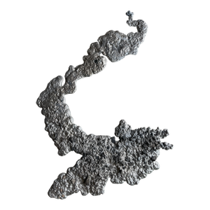 1970s Brutalist Foundry Slag Metal Solid Ore Sculpture Object Postmodern Art