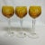 Mid-Century Hollywood Regency German Amber Hand Cut Crystal Wine Glasses - Set of 8. For Sale - Image 9 of 12