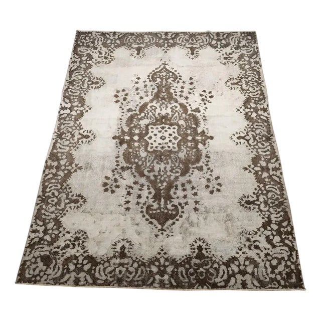 Vintage Turkish Rug in Wool For Sale