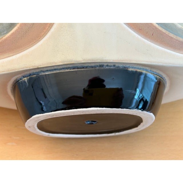 Vintage Mid-Century Japanese Footed Ikebana Vase Signed For Sale - Image 9 of 9