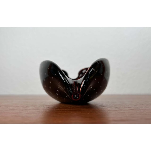 Vintage Italian Bullicante Murano Glass Ashtray, 1970s For Sale - Image 16 of 18