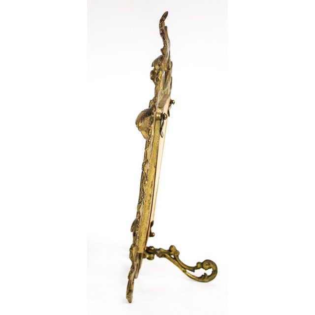 1960s Hollywood Regency Gold Tole Scrolled Picture Frame For Sale - Image 5 of 6