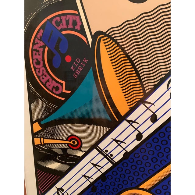 1990 New Orleans Jazz Fest Kid Sheik Poster — Double-Signed Special Edition 414/500, Louise Mouton For Sale - Image 10 of 12