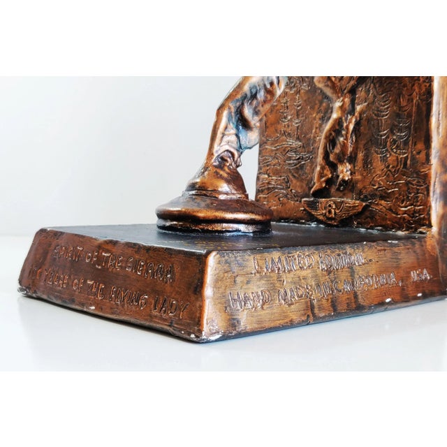 Ceramic 2011 Rolls Royce Owners' Club Flying Lady Bookends - a Pair For Sale - Image 7 of 11