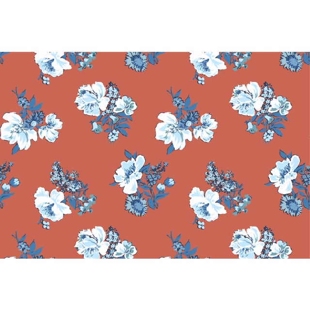 Swans Island Lacquer Red Fabric Sample For Sale