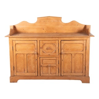 Antique English Pine Cabinet For Sale
