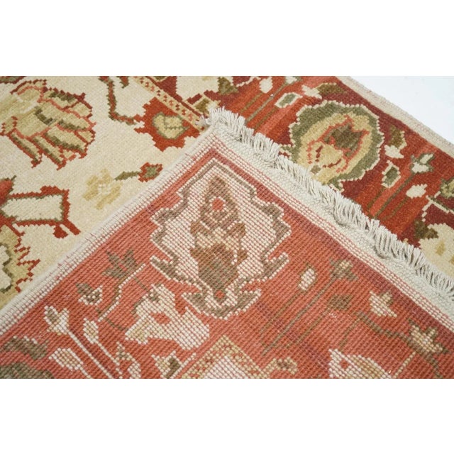 Oushak Rug 4'1'' X 6'1'' For Sale - Image 9 of 9