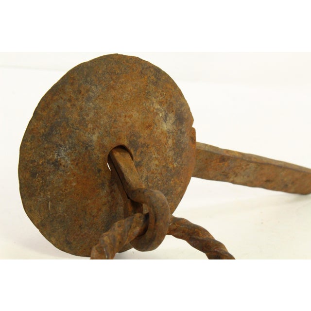 18th C. Wrought Iron Door / Gate Latch For Sale In Houston - Image 6 of 12