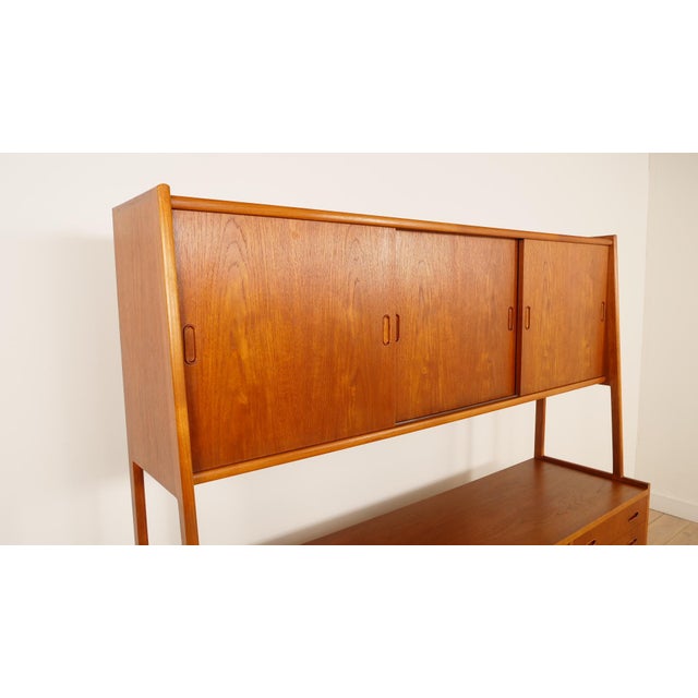 Vintage Wall Unit in Teak For Sale - Image 11 of 18