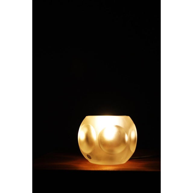 Glass Ice Cube Table Lamp from Peill & Putzler, 1970s For Sale - Image 7 of 10