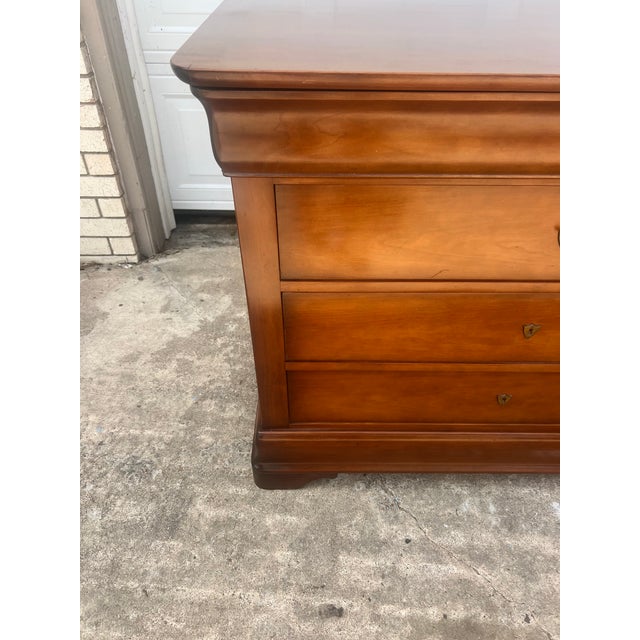 Wood French Mid-Century Modern 1960's Louis Philippe Walnut Commode For Sale - Image 7 of 12
