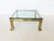 1970s Modern Brass Coffee Table by Mastercraft With Glass Top For Sale - Image 5 of 9
