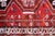 Red 1940s, Vintage Persian Shiraz Rug, Tribal Triple Medallion, Red Field, 4 X 5 For Sale - Image 8 of 11