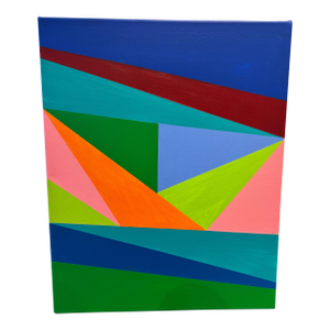 Contemporary Abstract Geometric Painting by Stanley Dean Edwards