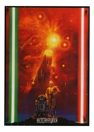 Star Wars "Return of the Jedi" Original Vintage Poster by Noriyoshi Ohrai, Japanese, 1983