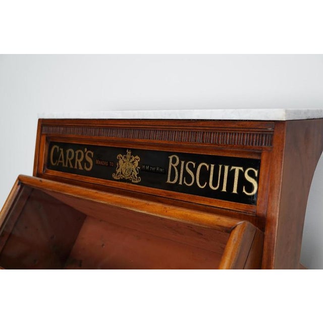 Victorian 19th Century Hardwood Carrs Biscuits Vitrine For Sale - Image 18 of 18