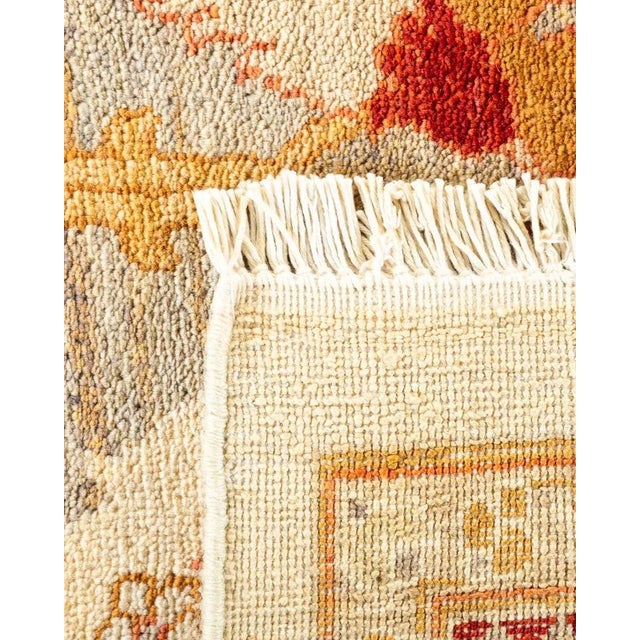 2000 - 2009 Eclectic, One-of-a-Kind Hand-Knotted Area Rug in Ivory, 9' 2" x 12' 4" For Sale - Image 5 of 8