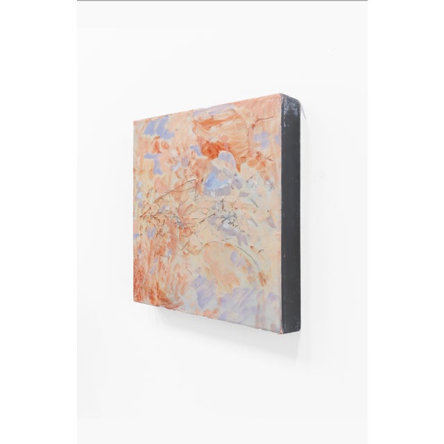 Peach Drift is a warm, layered abstract painting created with a blend of expressive brushwork, soft color fields, and...