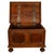 Antique Carved Walnut & Iron Coffer Chest Strong Guild Box Simmern Germany 1737 For Sale In Portland, OR - Image 6 of 18