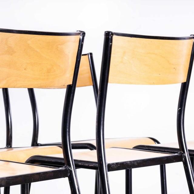 French Model 510 Stacking School Dining Chair from Mullca, 1950s For Sale - Image 12 of 18