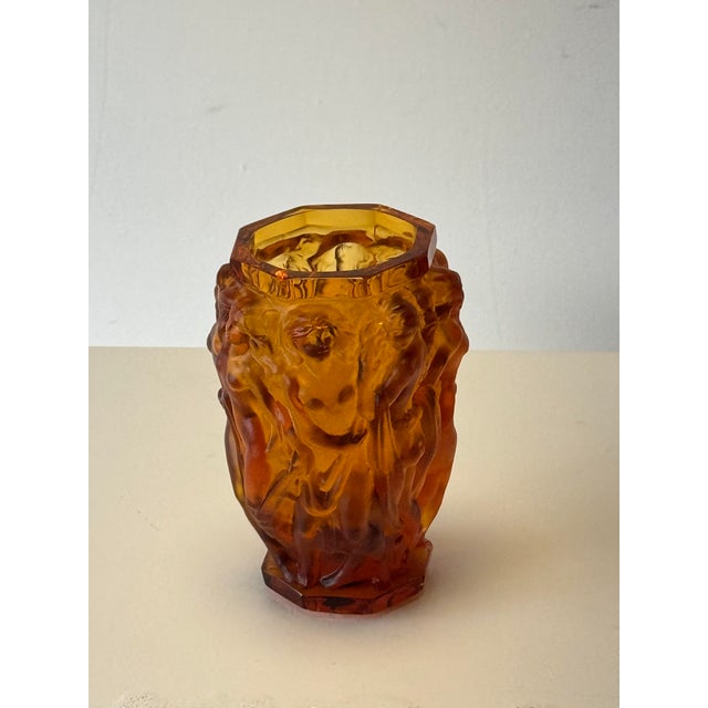 Bacchantes Vase in Frosted Glass by Rene Lalique For Sale - Image 4 of 7