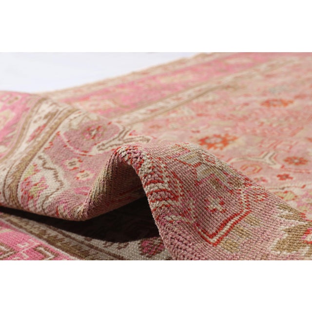 Vintage Pink Persian Tabriz Rug - 09'09 X 12'07 For Sale In Dallas - Image 6 of 10