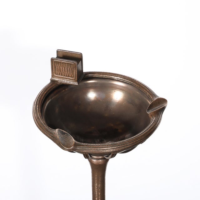 Art Deco Gilt Bronze Smoking Stand Signed Tiffany Studios New York #1649 For Sale - Image 12 of 18