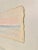 Vintage Modern Coastal Original Pastel Unframed Raw Edge Painting, Pink, Blue and Yellow For Sale - Image 4 of 12