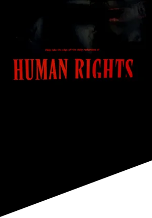 1989 Original Poster for Artis 89's Images Internationales Pour Les Droits De l'Homme Et Du Citoyen - Help Take the Edge Off