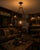 I built this from an antique somewhat rusty steel rectangular milk crate suspended from a beautiful solid steel horse-...