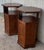 1900s Italian Hexagonal Pedestal Pilar Maple Cupboards End Tables - a Pair For Sale - Image 4 of 13
