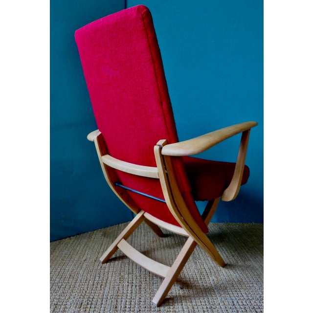 Set of Red Armchairs, Denmark, 1955 For Sale - Image 6 of 10