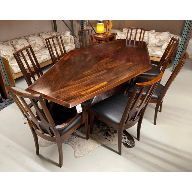 Brown Cocobolo Rosewood Dining Table by Don S. Shoemaker for Señal s.a. Of Mexico For Sale - Image 8 of 16