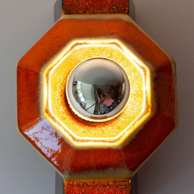 Discover a stunning set of four ceramic sconces crafted by renowned german lighting brand pan hustadt leuchten during the...