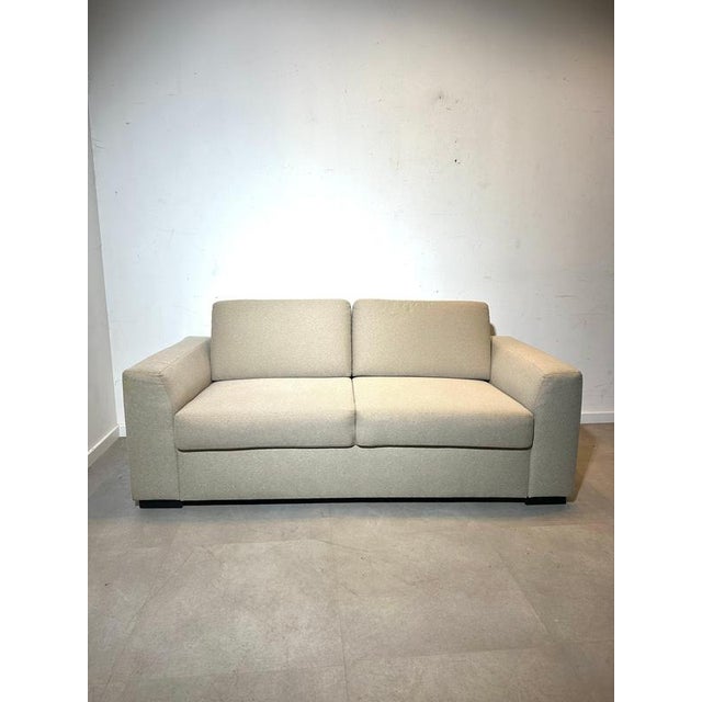 Vintage Beige 3-Seater Sofa For Sale - Image 5 of 5