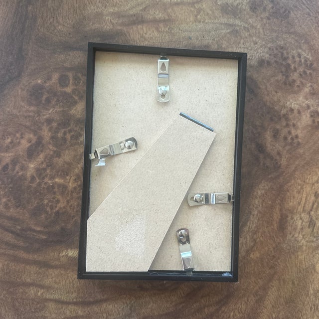 Abstract “Yellow Warbler and Wisteria” Framed Original Watercolor by Nancy Smith For Sale - Image 3 of 3